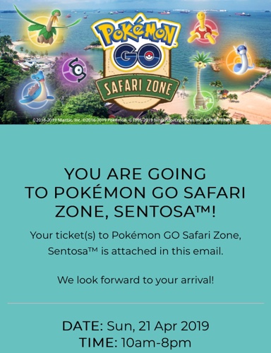 Pokemon Go Safari Zone Sentosa Rachelism